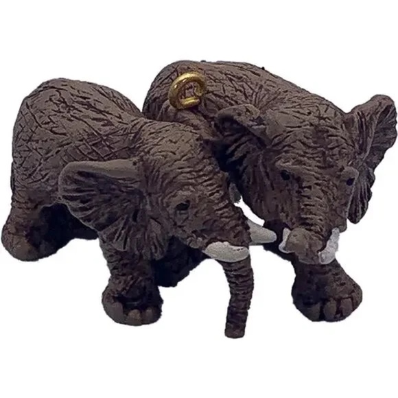 NIB 1996 Hallmark Keepsake African Elephants Mini - Picture 2 of 2